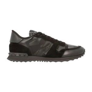 VALENTINO GARAVANI Rockstud Noir Camo Sneakers 38
